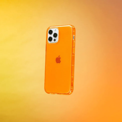 SteepLab Neon Highlighter Case for iPhone, The Grippy Jelly Case w/Protective Air Pockets (Intense Bright Orange, iPhone 12 & iPhone 12 Pro)...