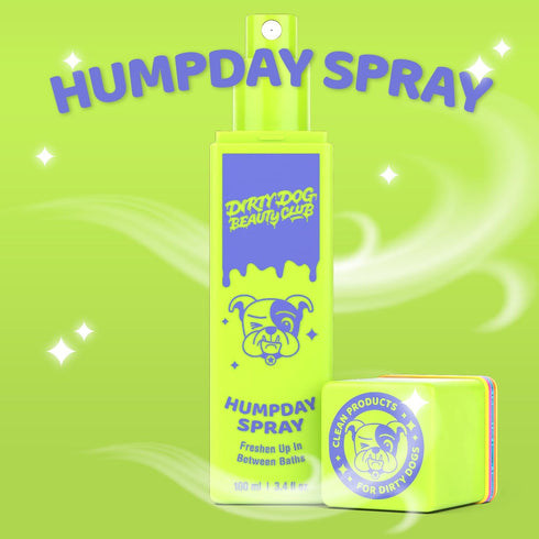 Dirty Dog Beauty Club - Humpday Spray for Dogs & Puppies - Odor Eliminating Mist with Organic Essential Oils - Balances Skin & Fur Freshness - 100...