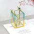 Acrylic Yellow and Green Desktop Pen Pencil Holder Cup Modren Makeup Brushes Dispenser Pencil Cup Pot Stationery Organizer for Office Supplies (Ye...