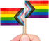 ZXvZYT Progress Pride Rainbow Flag Rainbow Toothpick Flags,Small Mini LGBT Cupcake Toppers Stick flags - Rainbow Mardi Gras Events Party Cocktail ...