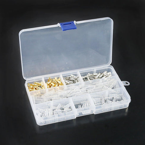 Glarks 240Pcs 3.9mm Brass Male and Female Bullet Terminals Wire Connector Block with Insulating Sleeves for Car Truck Motorcycle Bike...
