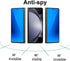 2 Pack Outer Anti-Blue Privacy Tempered Glass For Samsung Galaxy Z Fold 5 / Z Fold 4 Front Mirror Anti-Spy Screen Protector Anti-Peeping Full Cove...