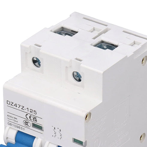 DC Circuit Breaker, 600V Safe Isolated Short Circuit Protection 2P High Efficiency PV Air Circuit Breaker with Fireproof Shell for Solar System (D...