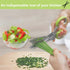 Herb Cutter Scissors 5 Blade Scissors Kitchen Multipurpose Cutting Shear with 5 Stainless Steel Blades & Safety Cover & Cleaning Comb Cilantro Sci...