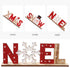 SUPVOX 2pcs Christmas Wooden Decorations Xmas Holiady Tabletop Noel Sign Decorations Ornament...
