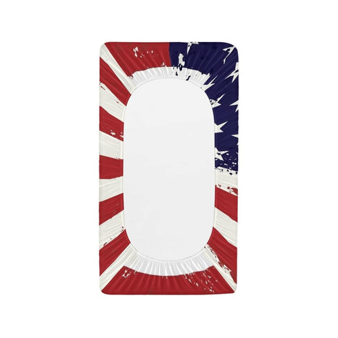 Stretchy Changing Pad Cover American Flag Diaper Changing Table Cover Changing Basket Comfortable Bassinet Mattress Cradle Mattress Sheets for Boy...