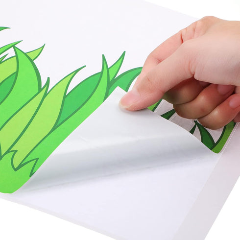 8 Pcs 7.8 Inch Tall Jumbo Borders Bulletin Board Borders Strips for Bulletin Board Classroom Decorations (Green Grass)...