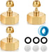 Garden Hose Drip Irrigation Adapter,Brass 3/4"GHT Female Thread to 1/4 Water Hose drip Irrigation Fittings Hose Adapter (3 Set)...