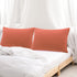 uxcell 2 Pack Pillow Cases Soft 1800 Series Microfiber Pillowcases Set with Zipper King(20"x36") Orange...