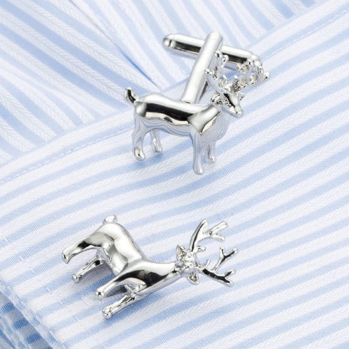 Deer Cufflinks for Men, Stag Deer Head Cufflinks, Viking Animal Cuff Links, Elk Deer Shirt Tuxedo Cufflinks, Punk Cufflinks French Cufflinks, Best...