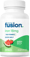 Bariatric Fusion Iron Supplement for Women Quick Melt | Sugar Free Dissolvable Chewable Iron Tablets | Ferrous Fumarate 18 mg Iron with Vitamin C ...