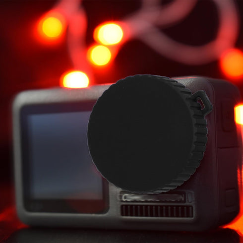 2pcs Lens Cap for Osmo Action 4 and Action 3, Black Lens Protector Flexible Lens Cover Protective Accessories Compatible with Osmo Action, Prevent...