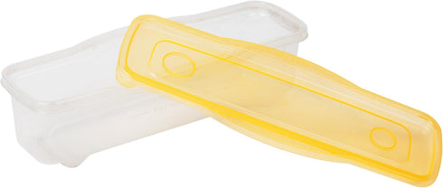 Microwave Pasta Cooker with Strainer, Pasta Cooker with Lid, Noodle, Microwave, Yellow...