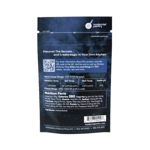 Pure Methylcellulose - High Viscosity ? Non-GMO Vegan OU Kosher Certified - 50g/2oz...