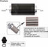 Universal 50MM 100 Micron Inline Fuel Filter with 6AN 8AN 10AN Adapter For Filtering Gasoline, Diesel, E85-Black...