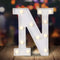 ODISTAR LED Light Up Marquee Letters, Battery Powered Sign Letter 26 Alphabet with Lights for Wedding Engagement Birthday Party Table Decoration b...