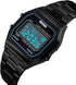 Men's Digital Gold Stainless Steel Watch Backlit Multifunction Stopwatch Waterproof Sport Watches...