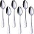 HANSGO Teaspoons Stainless Steel, 6 Piece Dinner Spoons Set 6.7 inches Dessert Spoons Use for Home, Kitchen or Restaurant...