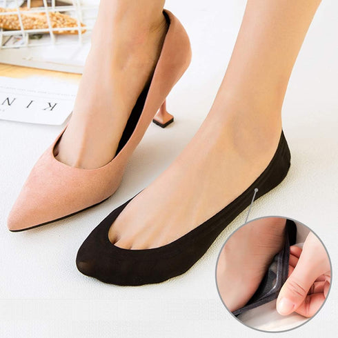 Double Couple 8 Pairs No Show Socks Women Low Cut Socks for Flats Non Slip Thin Liner Socks...