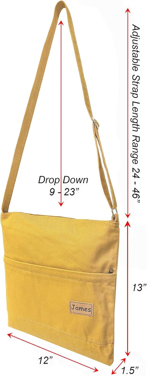 Color Canvas Lightweight Go-To Denim Tote Everyday Travel Shopping Casual Shoulder Messenger Crossbody Pouch Bag...