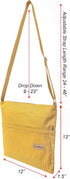 Color Canvas Lightweight Go-To Denim Tote Everyday Travel Shopping Casual Shoulder Messenger Crossbody Pouch Bag...