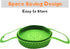 Silicone Steamer Basket | Foldable, Space-Saving | Fits 6,8 Qt Instant Pot and Similar-Sized Pressure Cookers Accessories...
