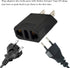 US Plug Adapter, Small European to US Plug Adapter, Black European to American Outlet Plug Adapter, EU to US Adapter, Fireproof Safe Europe/Asia t...