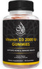 Halal Vitamin D3 Gummies for adult, men and women | 1000IU - 2000IU | Supports Bone, Immunity, and Heart Health | Vegetarian, Non-GMO, Gluten-Free...