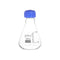 EISCO Erlenmeyer Flask, 50ml - Borosilicate Glass - with PTFE Screw Cap - Conical Shape - White Graduations...