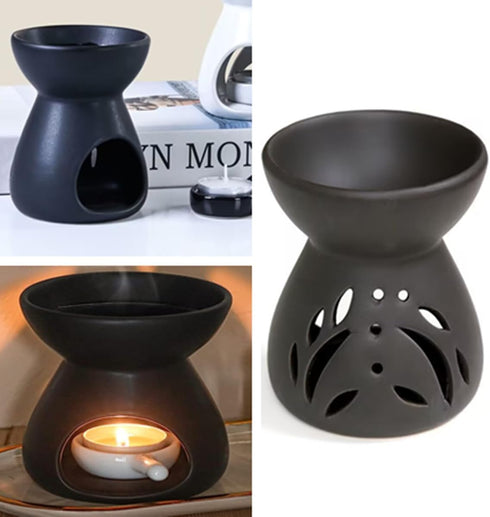 Essential Oil Burner, Wax Burner Ceramic Oil Burners, Ceramic Tea Light Burner, Aromatherapy Oil Burner for Home Bedroom Decor Christmas Housewarm...