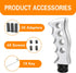 1 PC Car Modified Gear Head, 4.72" x 1.96" Resin Alloy Handle Shape Non-Slip Ergonomic Handle Shift Knob with M8/M10/M12 Adapter, Personalized Cre...