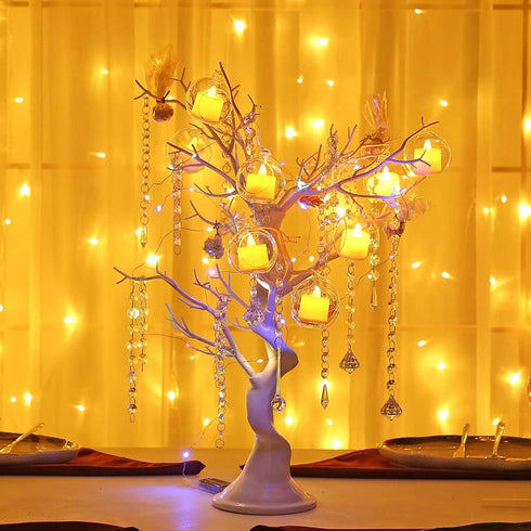 12 Pcs 3.15"/ 8cm Hanging Candle Holder Glass Globes for Candles, Air Plant Holders Terrarium Hanging Tea Lights Candle Holder Home Wedding Party ...