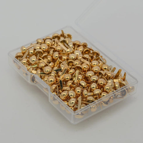 250pcs Paper Fasteners Brads Round Fasteners for Kids Craft Art Crafting School Project Brass Fasteners Decorative Paper Decoration Scrapbooking D...