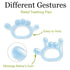 2 Pack Baby Teethers Toys for Babies, Chrxbei Infant Teether Pacifiers Toys 3 4 5 6 7 8 9 10 11 12 months, Newborn Teething Gum Set Massager Senso...