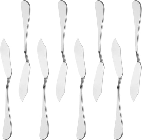 8pcs Stainless Steel Butter Knife, Cheese/Butter Spreaders, Breakfast Spreads Knives,Cheese and Condiments...