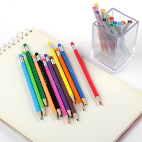 Colored Mechanical Pencil 12pcs, with extra 24pcs colored lead, 2.6mm...