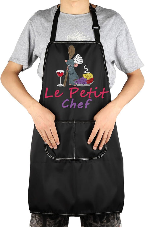 Rat Chef Kitchen Apron Rat Chef Gifts Le Petit Chef Adjustable Apron For Cooking Baking Grilling...