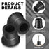Plastic Baluster Connectors for 3/4" Od Round Balusters Black Baluster Adapter for Deck Handrails Balusters Stair Home House Indoor Outdoor(100 Pc...