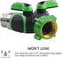 Hose Splitter, 2 Way Heavy Duty Garden Faucet,Garden Y Hose Connector Metal Body,Garden Hose y Splitter for Outdoor and Indoor Use (2, Green, 3.58...