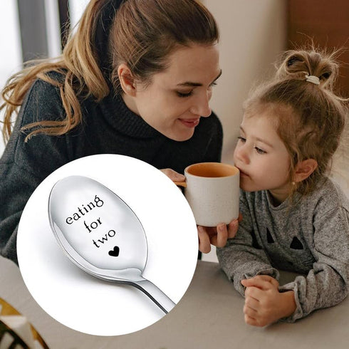 Mothers Day Birthday Gifts Spoon for New Pregnant Mom Mama Gifts for Women After Birth, Daughter Sister BFF Pregnancy Gifts for Wife Girlfriend, E...