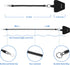 OUTXE Phone Lanyard Tether with 4 Patch- 2× Phone Tether, 4× Phone Patch with Adhesive, Compatible with Smartphone- Black...
