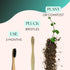 4 Pack Soft Bamboo Charcoal Toothbrush for Adults - Soft Bristle for Sensitive Gum - Aesthetic Wooden Toothbrush with Natural Look for Clean Teeth...