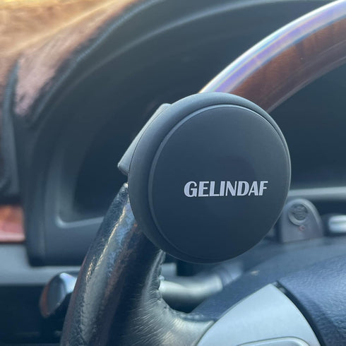 Car Steering Wheel Knob, Smooth Steering Wheel Spinner With Bearing, Universal Silicone Vehicle Steering Wheel Knobs Ball Suicide Knob for Car, SU...