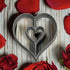 Kitchen Supply Rosette Mold for Scandinavian Rosette Cookies, Achappams, and Buñuelos Rosette Iron (Heart)...