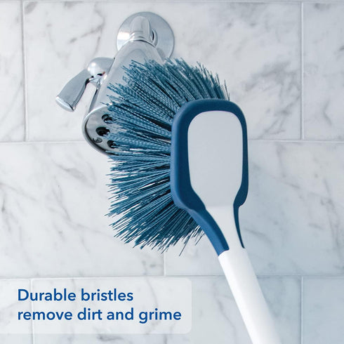 Unger EZ Reach Shower Tub & Tile Scrub Brush – Crevice Cleaning Brush, Bathroom Cleaning Supplies, Bathroom Scrubber, Great for Showers, Fixtures ...