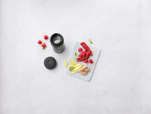 ZWILLING Thermo 14.2-oz Tea & Fruit Infuser Bottle, 420ml, Matte Black...