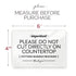 4x6 Inch Please Do Not Cut Directly on Countertop, Designer Sign ~ Ready to Stick, Lean or Frame (White)...