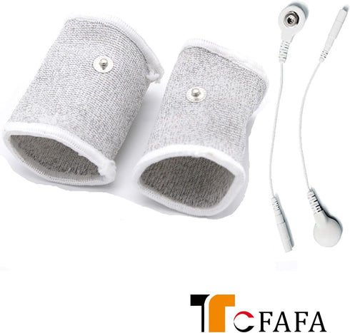 E-stim Adjustable Fabric Silver Thread Conductive Loop Accessories for Tens Stim Finger Massager Accessories...