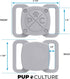 Pup Culture IP68 Waterproof AirTag Dog Collar Holder | 2.5X Stronger Than Competitors - Track Your Pet Using Apple AirTag Technology Without a Sub...