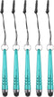 MECCANIXITY 5pcs Metallic Stylus Pen for Touch Screens Aluminum Alloy Mini Metal Capacitive Pens for Universal All Touchscreen Devices, Light Blue...